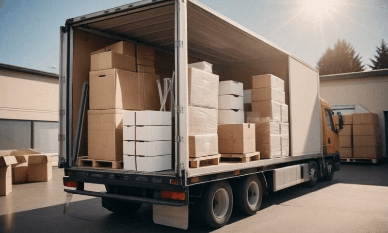 A truck carrying all the important items ready for an expedited long-distance moving.