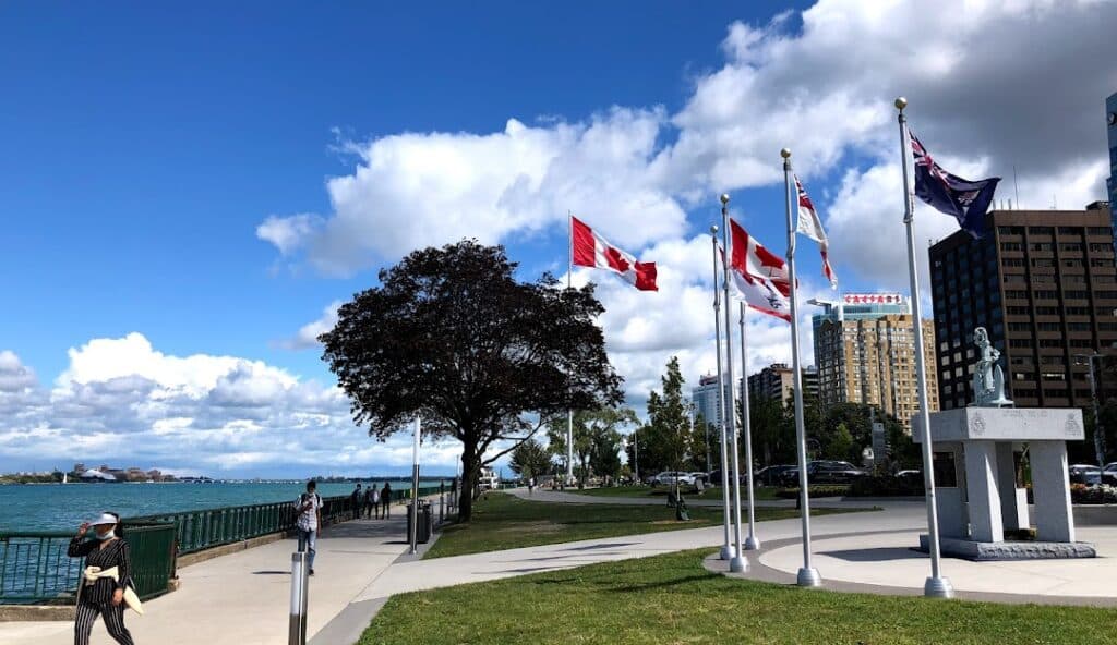 Dieppe Gardens and Windsor Riverfront