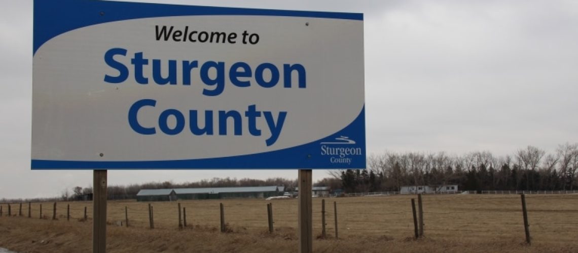 Welcome to Sturgeon County sign